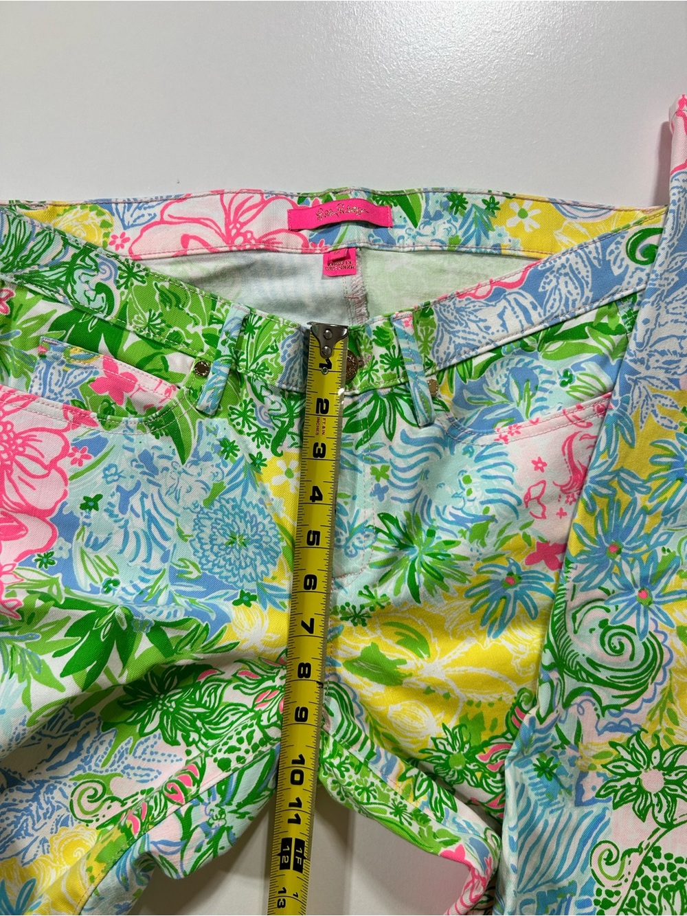 Women’s NWOT Lilly Pulitzer South Ocean Skinny pants vibrant colorful size 12 - Picture 7 of 8